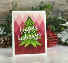 Plantillas de corte de metal para decoración de árbol de Navidad, papel de álbum de recortes DIY, tarjetas fotográficas, troqueles en relieve 2024 - compra barato