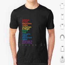Научно-настоящий черный живет материя футболка Для мужчин хлопок S - 6xl Wo Для мужчин s прав женских феминизм Womanism равенства 2024 - купить недорого