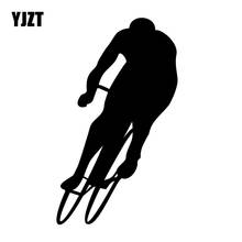 YJZT 10CM*17CM Cycling Sport Car Sticker Vinyl Decal Bumper Decorate Black/Silver C31-0169 2024 - buy cheap
