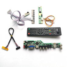 For B141EW02 V1 V3 V4  VGA USB AV keyboard+Remote+Inverter LVDS 1CCFL 30Pin LCD panel monitor T.V56 drive card board DIY kit 2024 - buy cheap