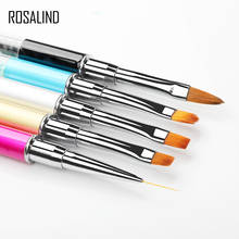 Кисть для ногтей ROSALIND, маникюрные щетки для нейл-арта, набор линий, цветочный карандаш, точечный рисунок, акриловая кисть для ногтей для гель-лака 2024 - купить недорого