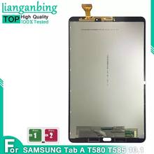 Оригинальный Новый ЖК-дисплей для Samsung Tab A 10,1 T580 T585 SM-T580 дисплей сенсорный экран планшета датчики сборки панель Замена 2024 - купить недорого