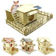 Cabine de hamster de brinquedo para animais de estimação, pequeno túnel de escada dobrado 2024 - compre barato