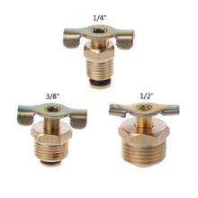 NPT 1/4" 3/8" 1/2‘’Solid Brass Drain Valve Compressor Air Tank Port Fittings Petcock Water Drain Valve Replacement Part 2024 - buy cheap