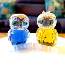 Exquisite Quality Crystal Cartoon Owl Figurines Car Ornament Glass Aniaml Paperweight Wedding Gift Lady Favor Gift Home Decor 2024 - buy cheap