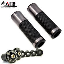 JAER Universal 7/8 "22mm empuñaduras del manillar de la motocicleta manija de la motocicleta Barra de mano con los extremos pesas Anti Vibración Silder Plug 2024 - compra barato