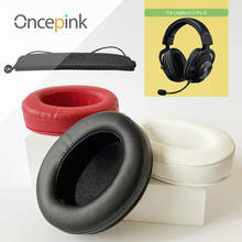 Oncepink substituição earpads bandana para logitech g pro x fone de ouvido almofada peças reparo fones acessórios 2024 - compre barato