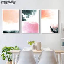 Scandinavian Abstract Wall Art Prints Pink Canvas Painting Pastel Art Poster Modern Home Decor Living Room Decoration Pictures 2024 - buy cheap