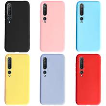 For Xiaomi Mi 10 Case Liquid Silicone Soft TPU Back Cover For Xiaomi Mi 10 Pro 5G Global Version Cases for Mi10 Mi 10 Pro Bumper 2024 - buy cheap