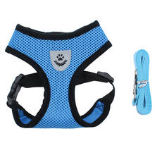 Dog Harness and Leash Set Breathable Safety Dogs Cat Harnesses Vest for Small Medium Puppy Chest Strap Pug Chihuahua Bulldog 2024 - buy cheap