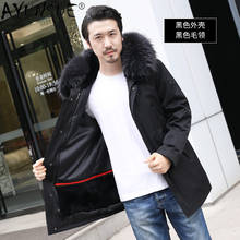 AYUNSUE Men Jacket Men's Clothing Winter Clothes Real Rex Rabbit Fur Coat Male Casual Mens Jackets Hooded Parkas Veste LXR586 2024 - buy cheap