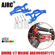 ARRMA-1/7 4WD-brazo oscilante delantero e inferior de aleación de aluminio, ajave 6S-ARA106058T1/T2, ARA330606 2024 - compra barato