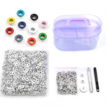1000 sets 5mm Eyelets+Install Tools 10 colors Paint color Rivets Metal hole Multicolor eyelets DIY handmade accessories 2024 - buy cheap