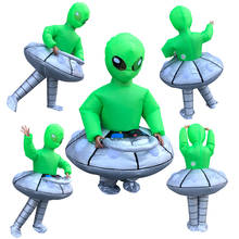 Disfraz inflable para adultos y niños, disfraz de OVNI, Alien, fantasía, Navidad, Halloween, fiesta de carnaval, ropa, vestido de riñonera 2024 - compra barato