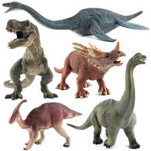 Simulation Parasaurolophus Brachiosaurus Tyrannosaurus Rex Plesiosaurus Dinosaur Action Figure Toy Kids Educational Model 2024 - buy cheap