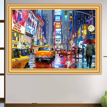 5D DIY Diamond Painting City Street Landscape Cross Stitch Kit Full Drill Square Diamond Embroidery Mosaic Art Picture Decor 2024 - buy cheap