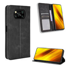 For Xiaomi Poco X3 NFC Case Luxury Flip PU Leather Wallet Magnetic Adsorption Case For Xiaomi Poco X3 X 3 PocoX3 Phone Bags 2024 - buy cheap