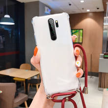 Роскошный милый талреп силиконовый чехол для мобильного телефона чехол для Xiaomi Redmi Примечание 10 9 8 7 Mi 11 10 9 8 Lite F2 Pro Ультра-тонкое ожерелье веревки Обложка 2024 - купить недорого