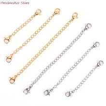 5/7.5/10cm Tone Extended Extension Tail Chain Lobster Clasps Connector For DIY Jewelry Making Findings Bracelet Necklace 2024 - buy cheap