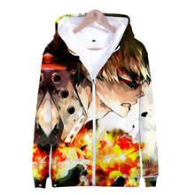 Novelty 3D Anime Hoodies Zipper Hoodie Mens My Hero Academia And  Saint Seiya 2019 Autumn Student Zipper Pullovers Boys/girls 2024 - buy cheap