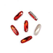 4161 Strass Light Siam Elongated Baguette Red Stones Fancy Stone Rhinestone For DIY Wedding Dress Jewelry Making 2024 - buy cheap