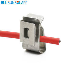10 Pec Stainless Steel Solar PV Cable Clips Cable Clamp For 12awg 10WAG PV Solar Cable Wire Solar 2024 - buy cheap