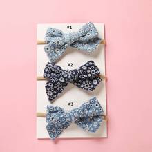 Fashion Solid Fabric Hairbow Soft Nylon Elastic Hair Bands Handmade Cross Knot Headband For Baby Hair Accessories 2024 - buy cheap