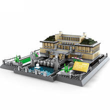 Architecture Series landscape Japan Imperial Hotel Building Blocks Sets Bricks Classic City Skyline Model Kids Toys Street view 2024 - buy cheap