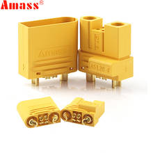 Amass AS120 Plug Lithium Battery Male Female Connector  Plug with Resistance for RC Drone FPV Racing Multirotor Parts 2024 - buy cheap