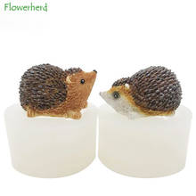 3D Cartoon Hedgehog Gypsum Aromatherapy Silicone Mold  Animal Candle Mold Diffuse Stone Chocolate Mold Cake Decorating Tools 2024 - buy cheap