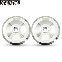 DT-DIATOOL 2pcs M14 Thread Dia 5"/125mm Aluminum Base Backer For Diamond Polishing Pads Sanding Discs Backing Holder 2024 - купить недорого