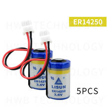 5 uds LISUN 1 / 2AA ER14250 3,6 V batería de litio con enchufe Delta PLC programa baterías desechables 2024 - compra barato