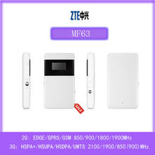 Unlocked Used ZTE MF63 HSPA+ 21.6Mbps 3G Wireless Router 3G UMTS Mobile Pocket WIFI Broadband SIM Card Mifi Router PK MF65 MF64 2024 - buy cheap