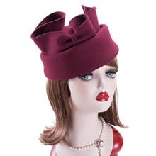 Lawliet Uinque Design Womens Wool Felt Beret Winter Casual Pillbox Wedding Church Hat A600 2024 - buy cheap