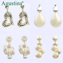 Agustina 2020 Metal Earrings Jewelry Fashion Women Drop Earrings Korean Long Earrings Bohemian Statement Wholesale Boho Earring 2024 - buy cheap