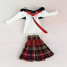 Uniformes escolares/conjunto de ropa de otoño, Camisa + falda para muñeca BJD Xinyi Barbie Blythe FR ST, Navidad, 1/6 2024 - compra barato