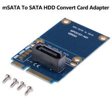 MSATA мини PCI-e Express SATA SSD слот для 7 Pin SATA HDD адаптер для конвертации карт 2024 - купить недорого