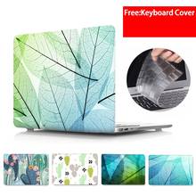 Leaf Transparent Laptop Case for Macbook Pro 13 A1708 Cover for Apple Mac book 13.3 inch A1502 A1706 A1989 A1278 A2159 2019 2015 2024 - buy cheap