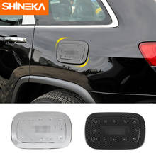 Shineka tampa do tanque de combustível, exterior, jeep grand cherokee 2011 +, acessórios adesivos para o tanque de combustível do carro 2024 - compre barato