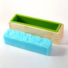 Силиконовая форма для мыла, прямоугольная деревянная коробка с подкладкой в виде Розы, форма для мыла ручной работы, инструмент для изготовления мыла 2024 - купить недорого