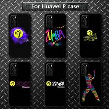Zumba-capa de celular para aparelhos huawei p40, pro, lite, p8, p9, p10, p20, p30, psmart 2019, 2017, 2018 2024 - compre barato