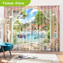 170*200cm Decoration window curtains for living room bedroom kitchen 3D curtains and blackout curtains 2024 - buy cheap