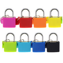 Mini Strong Steel Padlock Travel Suitcase Diary Lock With 2 Keys 8 colors 2024 - buy cheap
