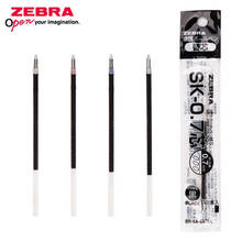 Zebra-Bolígrafo recargas de SK-0.7 para bolígrafos B4SA1, B4SA2, B4SA3, punta de 0,7mm, 4 colores, suministros de escritura, 12 piezas 2024 - compra barato