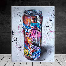 Плакат граффити креативная бутылка художественная абстрактная HD печать современный скандинавский Холст Гостиная украшение для дома 2024 - купить недорого