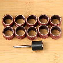 Brocas para unha, kit de brocas de 12.5mm, lixas para ferramenta rotativa dremel de 3.17mm, para lixar unha arte em máquina de broca, com 10 peças 2024 - compre barato