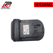 Bateria de íon-lítio mt20ml para makita, 18v/20v bl1830 bl1860 bl1815 para milwaukee m18 adaptador de bateria para converter 2024 - compre barato