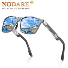 NODARE-gafas de sol polarizadas con montura de aluminio y magnesio para hombre, lentes clásicas plateadas, para conducir y pescar, 2020 2024 - compra barato