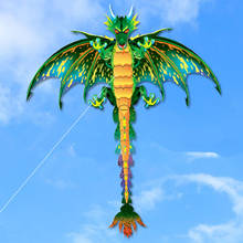 Воздушный змей, 3D воздушный змей, животное, динозавр, длинный хвост, Однолинейный воздушный змей, Спорт на открытом воздухе, забавная игрушка, воздушный змей, детский подарок с линией воздушного змея 100 м 2024 - купить недорого