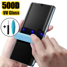 Película de vidro temperado com cola líquida uv 100d para ma, para modelos p40 pro, p30, p20, mate 30, 20 pro, p40, p30, p20 lite 2024 - compre barato